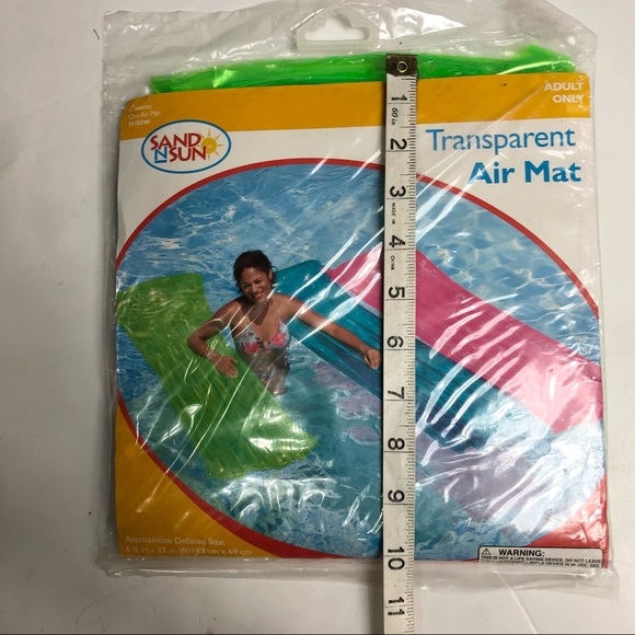 Pool Inflatable Air Mat Swim GREEN MAT Raft Water - Picture 13 of 13